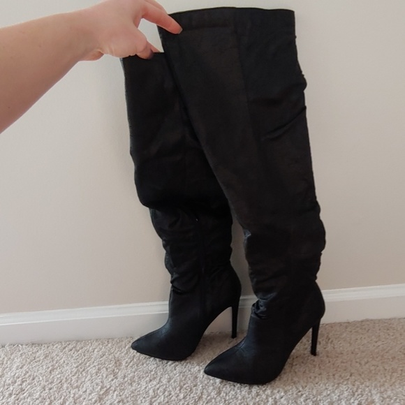 Michael Antonio black over the knee boots NWB - Picture 2 of 3
